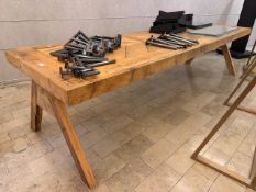 Large Pine Refectory Table, No Reserve