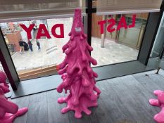 4ft Pink Abstract Christmas Tree, No Reserve