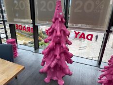 6ft Pink Abstract Christmas Tree, No Reserve