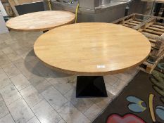 2 x Large Circular Restaurant Tables – 1200mm, No Reserve