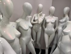 6 x Bonami Female Mannequins on Stands, No Reserve