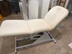 White Manual Adjustable Massage Couch, No Reserve