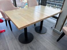 2 x Rectangular Restaurant Tables, No Reserve