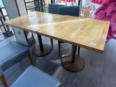 Pair of Square Restaurant Tables, No Reserve