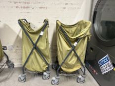 2 x Metal Laundry Trolleys – No Reserve