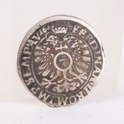 (K) Frankfurt Stadt - Reichstaler 1621, Durchmesser ca. 27mm, ca. 6,5g, Rand partiell "angeknabbert