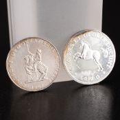 Medaille DDR 1967: Gustav Adolf Kapelle und Medaille / Nachprägung in 1000er Feinsilber: 2/3 Taler,