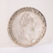 (A) 1/4 Kronentaler, österreichische Niederlande, 1790, Durchmesser ca. 29mm, ca. 7g, 873er Silber,