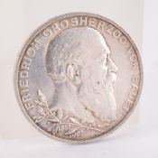 5 Mark - Großherzog von Baden - 1902. ss/vz.