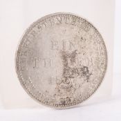 (D) Hessen. Ein Thaler - XIV Eine feine Mark, 1837, 750er Silber, ss/vz, Patina-Erhalt.