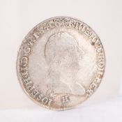 (C) 1/4 Kronentaler, österreichische Niederlande, 1788, Durchmesser ca. 29mm, ca. 7g, 873er Silber,