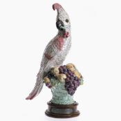Figur "Papagei mit Kirschzweig" - Nymphenburg Entwurf und Ausführung um 1909 Josef Wackerle, Modell-