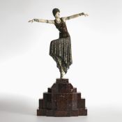 Chryselephantinefigur "Shimmer' (Tänzerin) - wohl Paris vor 1947 Entwurf Demétre Chiparus (Dorohoi,