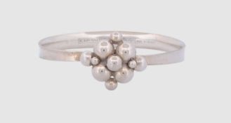 Finnland Schmuck, Armspange mit Kugeln, " E. Granit & Co  ", Silber,  Gewicht 13 Gramm