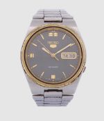 Armbanduhr " SEIKO  5 ", Automatik, Werk läuft kurz, Gehäuse 36mm, Alters- und Gebrauchsspuren
