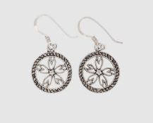 Paar Silber Ohrhänger 925/- Länge 2,9 cm, Gewicht 1,6 Gramm