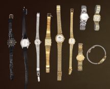 Konvolut div. Damen Armbanduhren , Quartz, Funktionen nicht überprüft, Marken wie : Stowa, Dugena, 