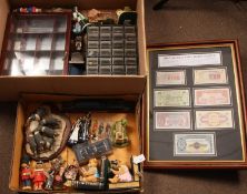 Ornaments, plastic figures & other items - large mixed group.