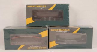 Rapido Trains 3 x OO Gauge BR Lowmac Wagons