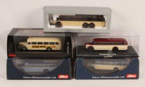 Schuco & Premium Classixxs Group of Mercedes O - Series Buses & Coaches