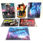 Bam Box Assorted Art Prints x 6 all hand signed by Artist