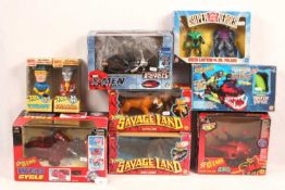 Group of 9 x Super Heroes Figure & Vehicle Sets (see photo)