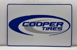 Cooper Tires Embossed Metal Sign
