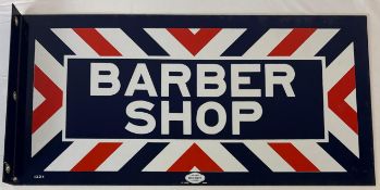 Barbershop Porcelain Flange Sign