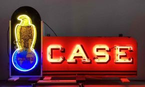 Case Eagle Porcelain Neon Sign
