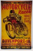21st Annual Davenport, Iowa Races Poster