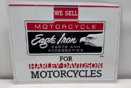 We Sell Eagle Iron Parts & Acessories for Harley Davidson Metal Sign