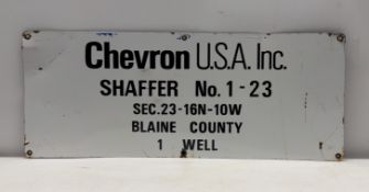 Chevron Blaine County Lease Sign