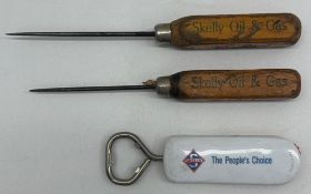 Two Skelly Ice Picks and Bottle Opener