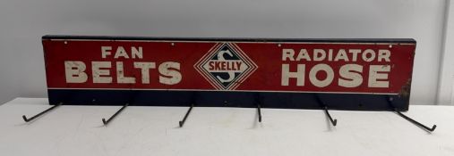 Skelly Fan Belts and Radiator Hose Rack Sign