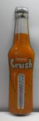 Orange Crush Embossed Bottle Thermometer