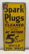 5 Cents Spark Plugs Cleaned Sign