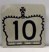 King's Highway 10 Die-Cut Sign