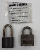 Skelly Walk O Meter and Two Padlocks