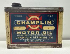 1920's Champlin 1/2 Gallon Oil Can Enid, Oklahoma
