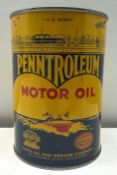 Penntroleum Quart Oil Can Oklahoma City, OK