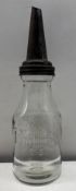 1920's Phillips 66 Quart Oil Bottle w/ Original Spout