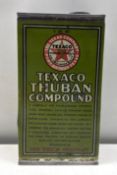 Texaco Thuban Compound 5lb Tall Square Grease Can