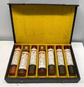 1920's Deep Rock Salesman Sample w/ 7 Bottles and Case