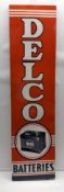 1952 Delco Batteries Metal Sign