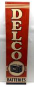 1946 Delco Batteries Sign w/ Battery