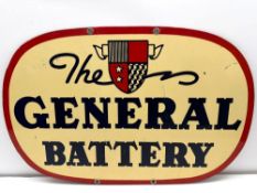 1939 The General Battery Metal Sign