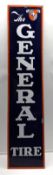 1930's The General Tire Porcelain Sign w/ Crest