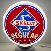 Skelly Regular 3 Star Gasoline Pump Globe