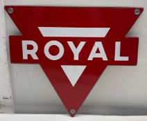 Porcelain Red Conoco Triangle Gas Pump Sign