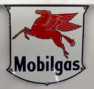1955 Mobilgas Porcelain Gasoline Pump Sign
